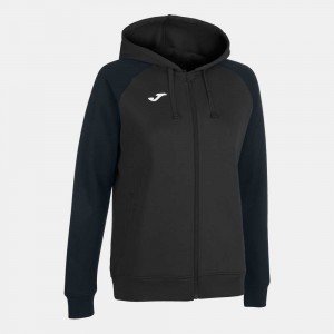 Joma Academy Iv Zip up Hoodie Anthracite Kadın Eşofman Koyu Gri Siyah | 26XQDLNVS