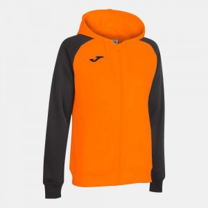 Joma Academy Iv Zip up Hoodie Kadın Eşofman Turuncu Siyah | 74VHYTABG