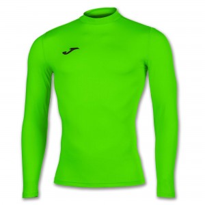 Joma Academy Shirt Brama Fluor L/S Erkek Tişört Yeşil | 57ZRINETP