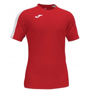 Joma Academy T-shirt S/S Erkek Tişört Kırmızı Beyaz | 51BXGPCTL