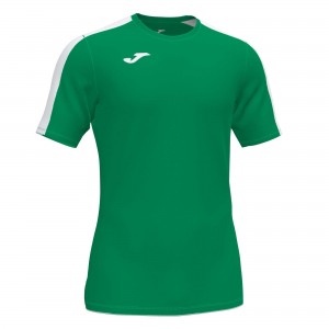 Joma Academy T-shirt S/S Erkek Tişört Yeşil Beyaz | 95XNWDEJZ