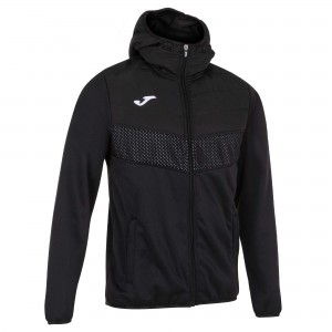 Joma Berna Ii Hoodie Jacket Erkek Mont Siyah | 67YFQIOGX