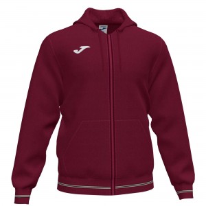 Joma Campus Iii Hoodie Jacket Erkek Eşofman Bordo | 74NRBZJFW