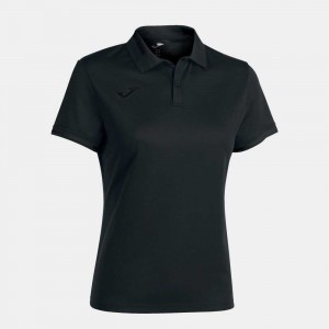 Joma Championship Vi Short Sleeve Polo Anthracite Kadın Tişört Siyah Koyu Gri | 36EKDYWZO