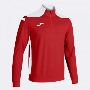 Joma Championship Vi Sweatshirt Erkek Tişörtü Kırmızı Beyaz | 38HQGUJEC