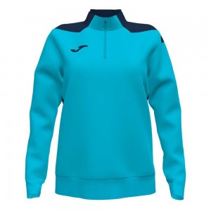 Joma Championship Vi Sweatshirt Fluor Kadın Tişörtü Turkuaz Lacivert | 59PLYAGCK