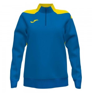 Joma Championship Vi Sweatshirt Kadın Tişörtü Kraliyet Mavisi Sarı | 85XDFUOCZ