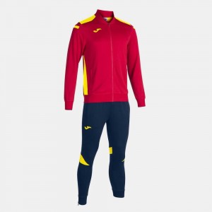 Joma Championship Vi Tracksuit Erkek Eşofman Kırmızı Sarı Lacivert | 28EDMBWUF