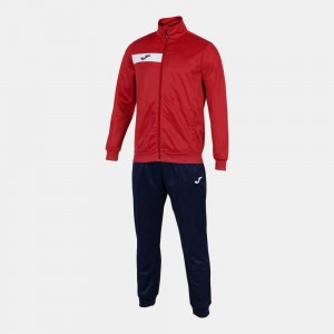 Joma Columbus Tracksuit Erkek Eşofman Kırmızı Lacivert | 19SUECXAR