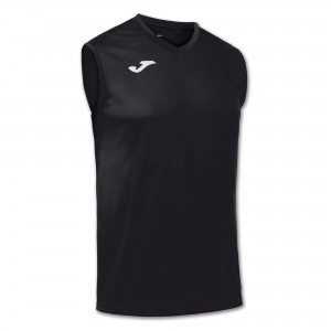 Joma Combi Basket T-shirt Sleeveless Erkek Tişört Siyah | 18OGBYPRS