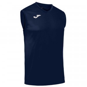 Joma Combi Shirt Sleeveless Erkek Tişört Lacivert | 36YBJWQOE