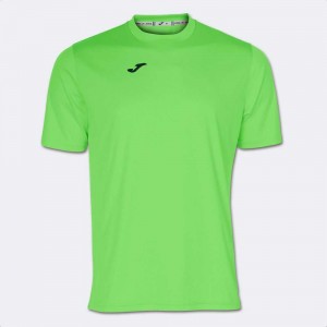 Joma Combi Short Sleeve T-shirt Erkek Tişört Yeşil | 78RXJQCOW