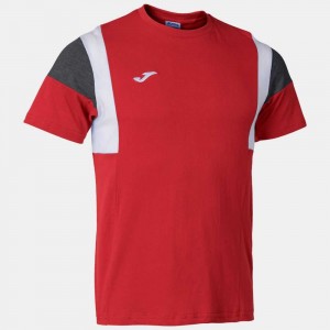 Joma Confort Iii Short Sleeve T-shirt Erkek Tişört Kırmızı | 16VEMRFGY