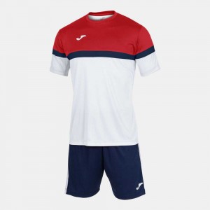 Joma Danubio Set Erkek Setler Beyaz Kırmızı | 80ZUIHQVT