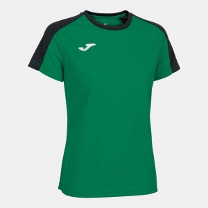 Joma Eco Championship Short Sleeve T-shirt Kadın Tişört Yeşil Siyah | 87HLRDKIQ