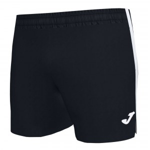 Joma Elite Vii Micro Short Erkek Pantolon Siyah Beyaz | 51QVPWOXU