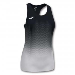 Joma Elite Vii Tank Top Kadın Tişört Siyah Beyaz Gri | 73UCENTKZ