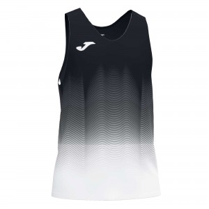 Joma Elite Vii T-shirt Sleeveless Erkek Tişört Siyah Beyaz Gri | 26TZEBFGI