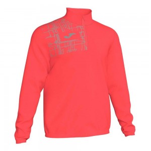 Joma Elite Viii Sweatshirt Fluor Erkek Tişörtü Mercan | 12PLNYWSJ