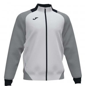 Joma Essential Ii Jacket Erkek Eşofman Beyaz Siyah | 61THLPXCJ