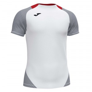 Joma Essential Ii T-shirt S/S Erkek Tişört Beyaz Lacivert | 20GYMIVSR