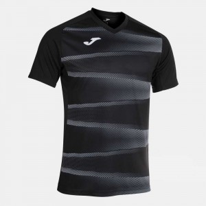 Joma Grafity Ii Short Sleeve T-shirt Erkek Tişört Siyah | 89ZSPFYCG