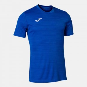 Joma Grafity Iii Short Sleeve T-shirt Erkek Tişört Kraliyet Mavisi | 39UZAFESN