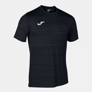 Joma Grafity Iii Short Sleeve T-shirt Erkek Tişört Siyah | 79CKMTZAV