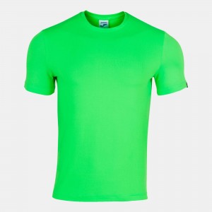 Joma Indoor Gym Short Sleeve T-shirt Fluor Erkek Tişört Yeşil | 96JBTADLN