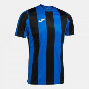 Joma Inter Classic Short Sleeve T-shirt Erkek Tişört Kraliyet Mavisi Siyah | 90BJETVHO