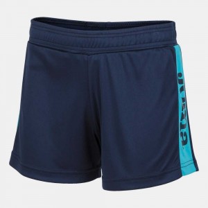 Joma Levante Short Fluor Erkek Pantolon Lacivert Turkuaz | 06SDLXNVP