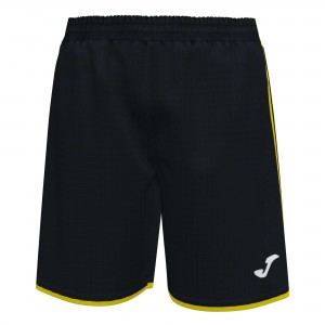 Joma Liga Short Erkek Pantolon Siyah Sarı | 02ERDVXUW