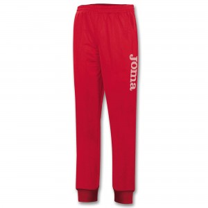 Joma Long Pant Polyfleece Suez Erkek Eşofman Kırmızı | 74LPVFYQO