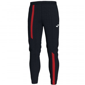 Joma Long Pant Supernova Erkek Eşofman Siyah Kırmızı | 40FEPRUID