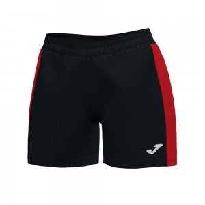 Joma Maxi Short Kadın Pantolon Siyah Kırmızı | 93BGPCYJT