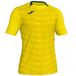 Joma Myskin Ii T-shirt S/S Erkek Tişört Sarı | 38EVZJGWT