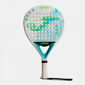 Joma Open Paddle Racket Fluor Erkek Diğer Aksesuarlar Beyaz Turkuaz | 64SWNGJOI