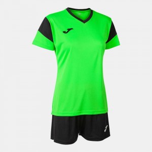 Joma Phoenix Set Fluor Kadın Setler Kırmızı Yeşil Siyah | 69KJGLROD