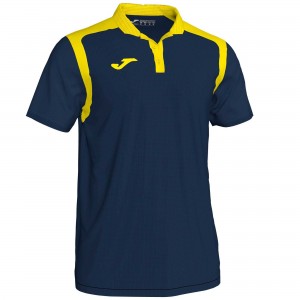 Joma Polo Champion V S/S Erkek Tişört Lacivert Sarı | 37LWPCTFO