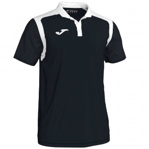 Joma Polo Champion V S/S Erkek Tişört Siyah Beyaz | 40WLURTQH