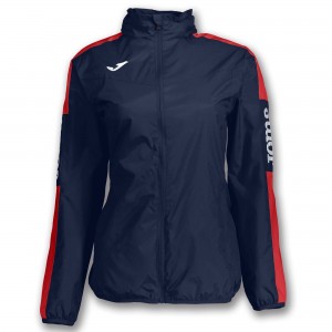 Joma Rainjacket Champion Iv Kadın Mont Lacivert Kırmızı | 62PVBRWHY