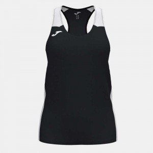 Joma Record Ii Tank Top Kadın Tişört Siyah Beyaz | 70NGDLWRE