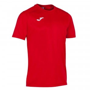 Joma Strong T-shirt S/S Erkek Tişört Kırmızı | 29LXQEBIF