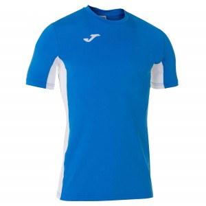 Joma Superliga T-shirt S/S Erkek Tişört Kraliyet Mavisi Beyaz | 15WEPDNRY