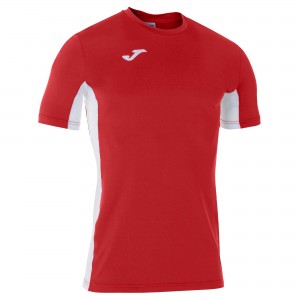 Joma Superliga T-shirt S/S Erkek Tişört Kırmızı Beyaz | 45RVGJMLE