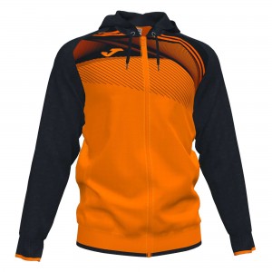 Joma Supernova Ii Hoodie Jacket Erkek Eşofman Turuncu Siyah | 71OJSGQDA