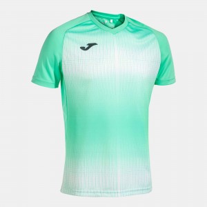 Joma Tiger V Short Sleeve T-shirt Erkek Tişört Yeşil Beyaz | 67AITZWCR