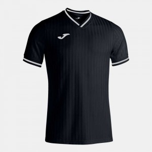 Joma Toletum Iii Short Sleeve T-shirt Erkek Tişört Siyah | 39QRPTUYH