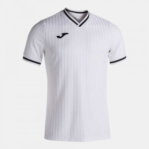 Joma Toletum Iii Short Sleeve T-shirt Erkek Tişört Beyaz | 40HWMDVTR