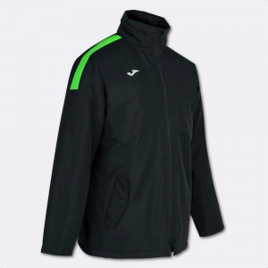 Joma Trivor Anorak Fluor Erkek Mont Siyah Yeşil | 96ELFSVWH